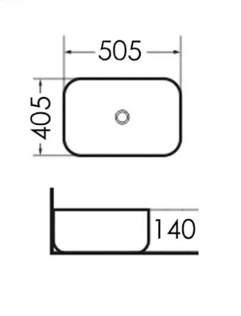 Раковина накладная (50,5х40,5) Grossman Style GR-3020, белый